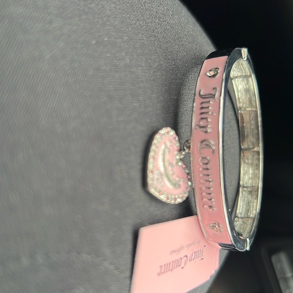 Juicy Couture Jewelry - Pink and Silver Juicy Couture Bangle Bracelet